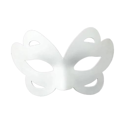 GAOFESA Vollgesicht, Pappmaché, einfarbig, weiß, halbes Gesicht, bemalbar, Karneval, Maskeraden GAOFESA Vollgesicht, Pappmaché, einfarbig, weiß, halbes Gesicht, bemalbar, Karneval, Maskeraden von GAOFESA