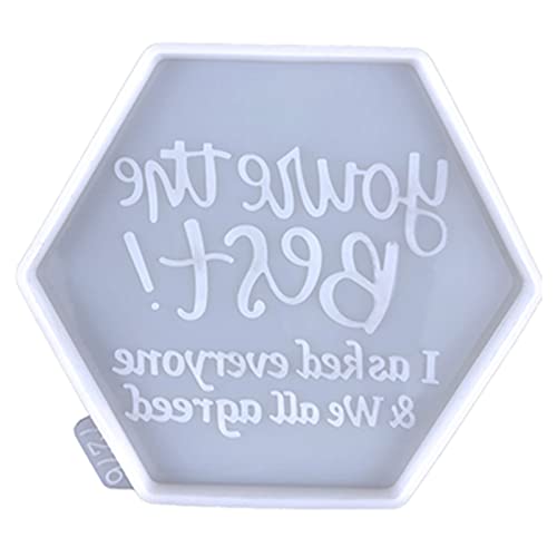 Glänzende Silikonformen mit sechseckigen Buchstaben, Wandbehang, Schlüsselanhänger, Schmuck, Epoxidharz, Bastelformen Glänzende Silikonformen mit sechseckigen Buchstaben, Wandbehang, Schlüsselanhänger, Schmuck, Epoxidharz, Bastelformen von GAOFESA
