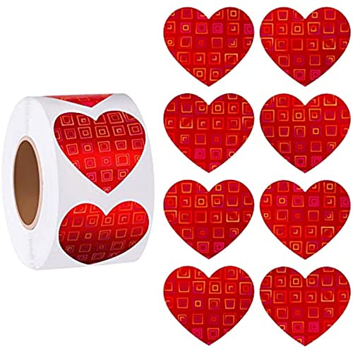 Herzförmige Aufkleber, 500 Stück, herzförmige selbstklebende Etiketten für Hochzeit, Einladung, Party, Dankeskarte, Geburtstag Herzförmige Aufkleber, 500 Stück, herzförmige selbstklebende Etiketten für Hochzeit, Einladung, Party, Dankeskarte, Geburtstag von GAOFESA