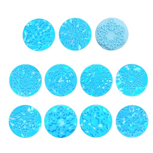 Holographische Schneeflocke Silikonform Personalisieren Schneeflocken Anhänger Harzform Regenbogeneffekt Schlüsselbund Haftform Holographische Schneeflocke Silikonform Personalisieren Schneeflocken Anhänger Harzform Regenbogeneffekt Schlüsselbund Haftform von GAOFESA