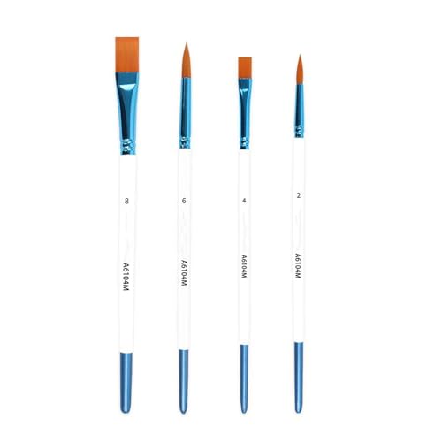 Künstlerpinsel, Acrylpinsel, Nylon-Pinsel, für Aquarell, Öl, Körpermalerei, 4 Stück Künstlerpinsel, Acrylpinsel, Nylon-Pinsel, für Aquarell, Öl, Körpermalerei, 4 Stück von GAOFESA
