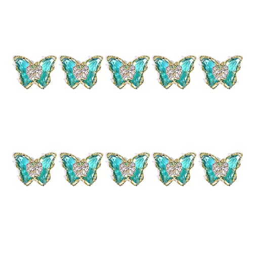 Kunst-Strasssteine, luxuriös, Kristall-Diamanten, Zirkonia, Dekorationen, Kunst, Mode, Schmetterlinge, Verzierung, 10 Stück Kunst-Strasssteine, luxuriös, Kristall-Diamanten, Zirkonia, Dekorationen, Kunst, Mode, Schmetterlinge, Verzierung, 10 Stück von GAOFESA