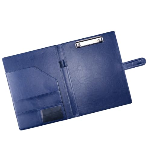 Leder Konferenzmappe mit Schreibblock Business Dokumentenmappe mit Klemmbrettverschluss Klemmbrettmappe Klemmbrett mit Ablage von GAOFESA