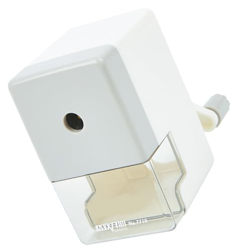 Manueller Bleistiftspitzer mit Behälter, automatische Zufuhr in einem Loch, Spitzer für 6,5 mm - 8,0 mm Holzstifte, Skizzenstift, Stahllegierung von GAOFESA