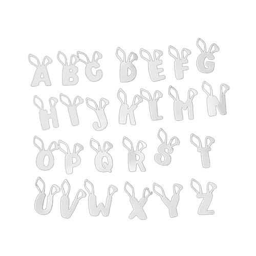 Metall-Stanzschablone, Motiv: Ostern, Großbuchstaben, Schablone, Scrapbooking, Album, Stanzformen für Kartenherstellung für Männer von GAOFESA