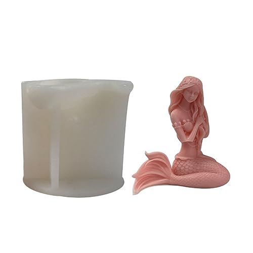 Modische Meerjungfrauen-Silikonform, exquisite Meeresmotive, Duftformen, Aromatherapie, Harzformen von GAOFESA