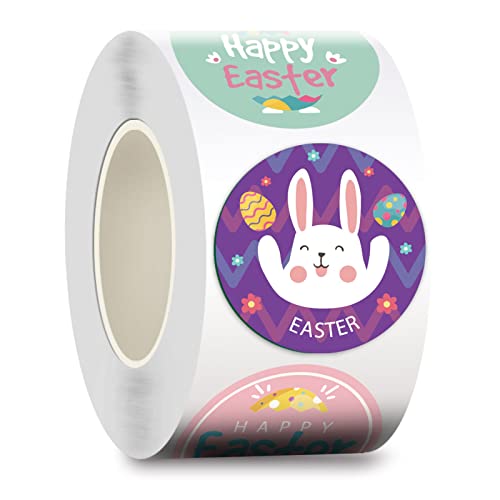 Oster-Etiketten, rund, 3,8 cm, für Grußkarten, Verpackungen, Etiketten, Backdekoration (8 Muster) von GAOFESA