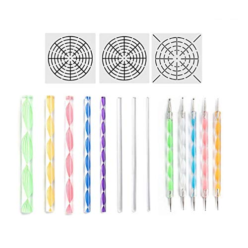 Punktierwerkzeug-Set zum Bemalen von Keramik, RocksDot-Kits, Steinmalerei, Stift, Tupfen, Zubehör, Schablonen zum Malen Punktierwerkzeug-Set zum Bemalen von Keramik, RocksDot-Kits, Steinmalerei, Stift, Tupfen, Zubehör, Schablonen zum Malen von GAOFESA