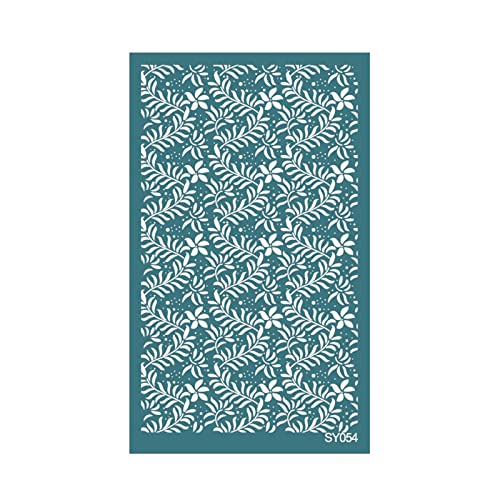 Siebdruck-Schablone, Netz, wiederverwendbar, selbstklebend, zum Bedrucken von Ton, Schmuck, Ohrringen, Scrapbooking Siebdruck-Schablone, Netz, wiederverwendbar, selbstklebend, zum Bedrucken von Ton, Schmuck, Ohrringen, Scrapbooking von GAOFESA