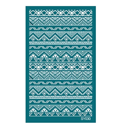 Siebdruck-Schablonen für Tonblätter, geometrischer wiederverwendbarer Siebdruck zum Drucken auf Ton und anderem Schmuckton Siebdruck-Schablonen für Tonblätter, geometrischer wiederverwendbarer Siebdruck zum Drucken auf Ton und anderem Schmuckton von GAOFESA