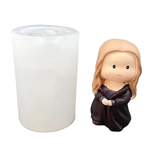 Silikonform Mona Lisa Mädchen mit Perlenohrringen, Seife, Gips, Epoxidharz von GAOFESA