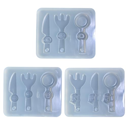 Silikonformmesser Fork Löffel Epoxidharz Gipszement Schimmel Dekore Für Schlüsselbund Anhänger Hangle Ohrringe Machen Silikonformmesser Fork Löffel Epoxidharz Gipszement Schimmel Dekore Für Schlüsselbund Anhänger Hangle Ohrringe Machen von GAOFESA
