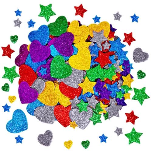 Star Heart Sticker Dekorativ Aufkleber Glitzernder Schaumstoffaufkleber Für Karten Scrapbooking Geburtstagsfeierdekoration Star Heart Sticker Dekorativ Aufkleber Glitzernder Schaumstoffaufkleber Für Karten Scrapbooking Geburtstagsfeierdekoration von GAOFESA