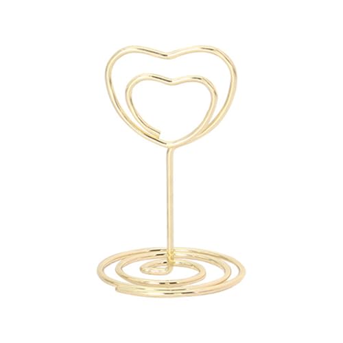 Tischnummernhalter, Eisendraht, Tischkartenhalter, Namenskartenständer, Bild, Memos, Clip für Hochzeit, Geburtstag, Hochzeit, Empfang, Dekoration, 10 Stück Tischnummernhalter, Eisendraht, Tischkartenhalter, Namenskartenständer, Bild, Memos, Clip für Hochzeit, Geburtstag, Hochzeit, Empfang, Dekoration, 10 Stück von GAOFESA