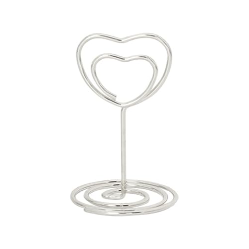 Tischnummernhalter, Eisendraht, Tischkartenhalter, Namenskartenständer, Bild, Memos, Clip für Hochzeit, Geburtstag, Hochzeit, Empfang, Dekoration, 10 Stück Tischnummernhalter, Eisendraht, Tischkartenhalter, Namenskartenständer, Bild, Memos, Clip für Hochzeit, Geburtstag, Hochzeit, Empfang, Dekoration, 10 Stück von GAOFESA