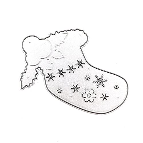 Weihnachtssocken mit Schneeflocken, Glocken, Karbonstahl, Stanzschablonen, Scrapbooking, Fotoalbum, Prägung, Papierkarten, Kanten Weihnachtssocken mit Schneeflocken, Glocken, Karbonstahl, Stanzschablonen, Scrapbooking, Fotoalbum, Prägung, Papierkarten, Kanten von GAOFESA