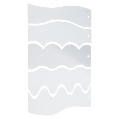 5 Stück transparente Acryl-Quilt-Lineale, gewellte Form, Quilt-Vorlagen für Nähmaschine, Patchwork, Nähen und Spleißen von GAOINTELL