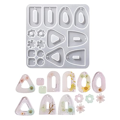 Mehrzweck-Ohrring-Formen aus Kunstharz, Anhänger, Ohrtropfen, Silikonformen für Epoxidharz, Ornament, Freund, Liebhaber, Geschenke, Ohrringformen aus Silikon für Epoxidharz, Schmuckherstellung Mehrzweck-Ohrring-Formen aus Kunstharz, Anhänger, Ohrtropfen, Silikonformen für Epoxidharz, Ornament, Freund, Liebhaber, Geschenke, Ohrringformen aus Silikon für Epoxidharz, Schmuckherstellung von GAOINTELL