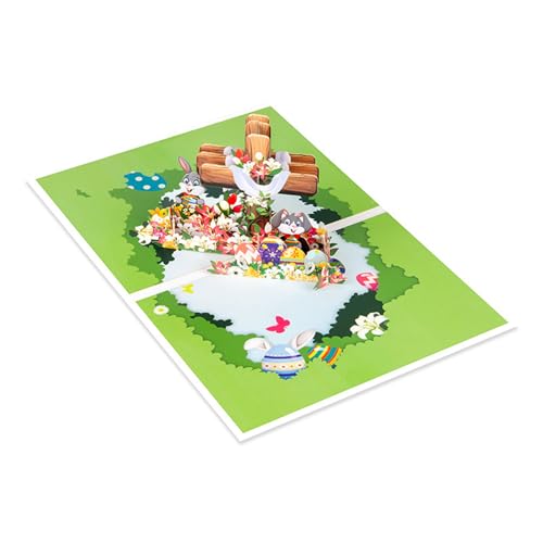 Ostern 3D Popup Grußkarte Schöne 3D Osterkarte mit Kreuzen und Eiern Dekoration für Festivalgrüße Ostern 3D Popup Grußkarte Schöne 3D Osterkarte mit Kreuzen und Eiern Dekoration für Festivalgrüße von GAOINTELL