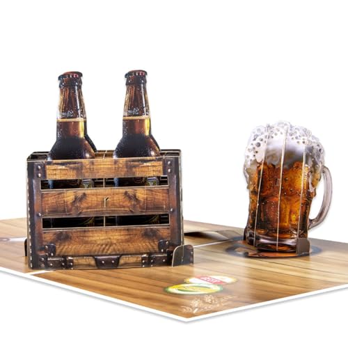 Vatertagskarte mit 3D-Bierflasche und Bierkrug Design für Papas besonderer Tag Geburtstag Ruhestand Karten Vatertagskarte mit 3D-Bierflasche und Bierkrug Design für Papas besonderer Tag Geburtstag Ruhestand Karten von GAOINTELL