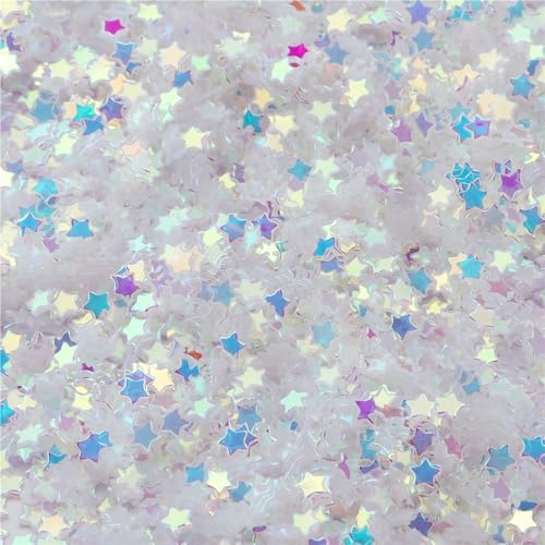 3 x 3 mm PVC-Stern-Pailletten, 3 mm Glitzer, Gewicht 30 g, kleine lose Stern-Pailletten for DIY-Dekoration(Gold Clear) von GAOJUDAF