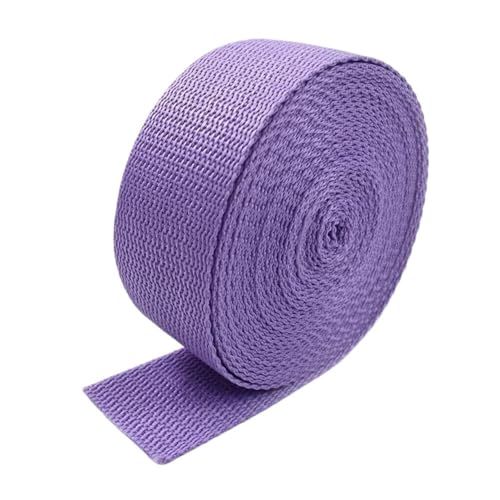 GAOJUDAF 10 Meter Polypropylen-Gurtband, PP-Schultertaschengurt, Band, Dekor-Spitze, Nähen, Schrägband, Zubehör(Dark Purple,38mm) von GAOJUDAF