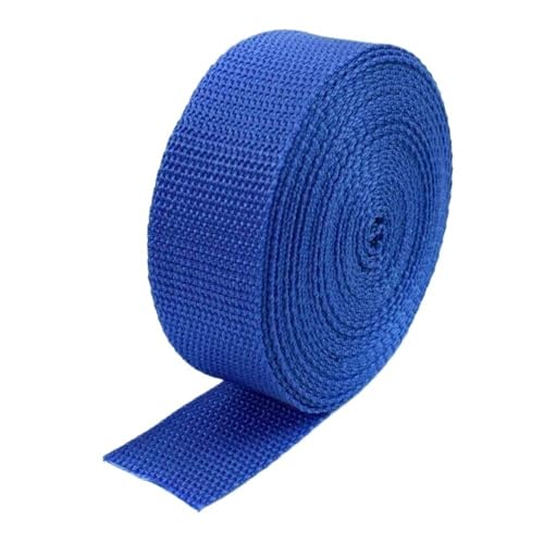 GAOJUDAF 10 Meter Polypropylen-Gurtband, PP-Schultertaschengurt, Band, Dekor-Spitze, Nähen, Schrägband, Zubehör(Deep Blue,38mm) von GAOJUDAF