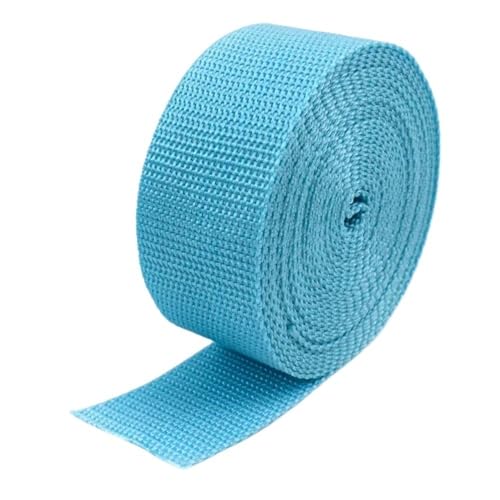 GAOJUDAF 10 Meter Polypropylen-Gurtband for Taschen, 1,1 mm dickes Band for Nähen, Schrägband, dekoratives Gürtelzubehör(Blue,38mm) von GAOJUDAF