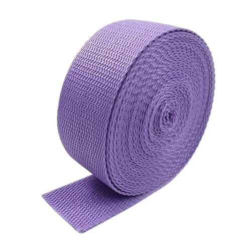 GAOJUDAF 10 Meter Polypropylen-Gurtband for Taschen, 1,1 mm dickes Band for Nähen, Schrägband, dekoratives Gürtelzubehör(Dark Purple,25mm) von GAOJUDAF