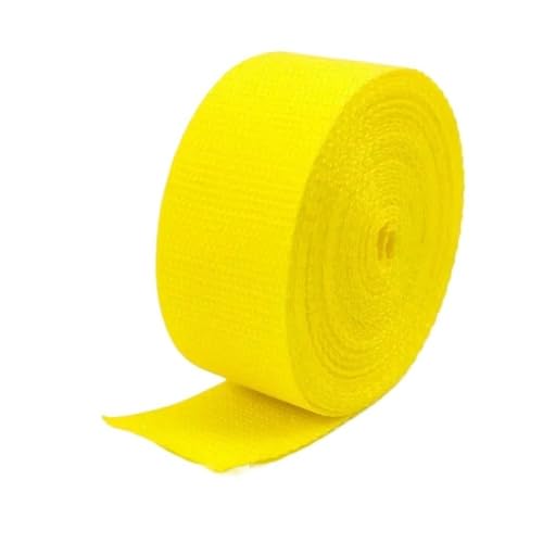 GAOJUDAF 10 Meter Polypropylen-Gurtband for Taschen, 1,1 mm dickes Band for Nähen, Schrägband, dekoratives Gürtelzubehör(Yellow,20mm) von GAOJUDAF