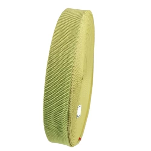GAOJUDAF 100 Meter Aramidfaser-Gurtband, industrielles Hebe-Zugband, hochtemperaturbeständig(25x0.8mm) von GAOJUDAF