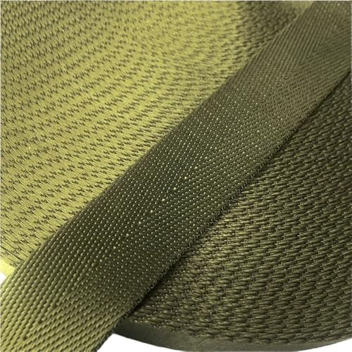 GAOJUDAF 2 Meter Gürtel mit Fischgrätenmuster, 1 Zoll Nylon-Gurtband, Rucksack-Umreifung, Nähtaschen-Gürtelzubehör(Dark green) von GAOJUDAF