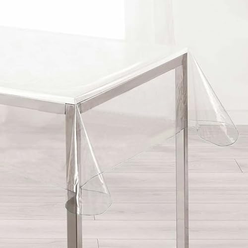 Tischfolie Transparent, 153 * 213cm Tischschutz mit schräger Kante, Tischdecke Tischschutz, Tischdecken Fettdicht Tischdecke zum Esstische, PVC Wasserdicht Tischdecken Durchsichtig Abwaschbar Tischfolie Transparent, 153 * 213cm Tischschutz mit schräger Kante, Tischdecke Tischschutz, Tischdecken Fettdicht Tischdecke zum Esstische, PVC Wasserdicht Tischdecken Durchsichtig Abwaschbar von GAOUTO