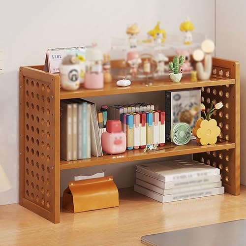 GAOXIAO 3-Stöckiges Holz Aufbewahrungsregal Schreibtisch, Büro Küche Kommode Organizer Regal, Tisch Regal Organizer und Bücherregal Tischregal Platte mit Gitterfach Brown 60 x 20 x 40cm GAOXIAO 3-Stöckiges Holz Aufbewahrungsregal Schreibtisch, Büro Küche Kommode Organizer Regal, Tisch Regal Organizer und Bücherregal Tischregal Platte mit Gitterfach Brown 60 x 20 x 40cm von GAOXIAO