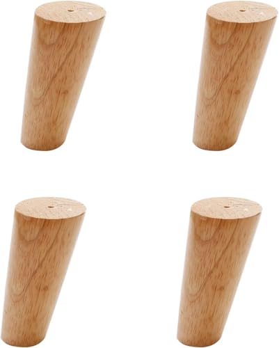 GAOXIONG Möbelbeine aus Massivholz, 4er-Set, rund, 5 cm Durchmesser, Couchbeine für Heimwerkerprojekte, 15 cm hohe Beine für TV-Ständer, Sofas, Schränke, Nachttische, stabile Unterstützung und stilvo GAOXIONG Möbelbeine aus Massivholz, 4er-Set, rund, 5 cm Durchmesser, Couchbeine für Heimwerkerprojekte, 15 cm hohe Beine für TV-Ständer, Sofas, Schränke, Nachttische, stabile Unterstützung und stilvo von GAOXIONG