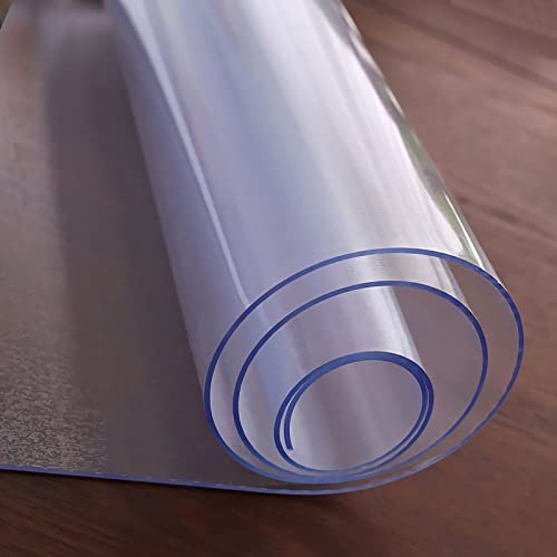 2mm Dick Transparente Tischdecken Tischfolie 40x100cm PVC Glasklar Folie Tischschutz Wasserdicht Tischschutzfolie Fettdicht,Für Esstisch Couchtisch Und Schreibtisch,Matte Texture Klar,Rechteck von GYUEZX