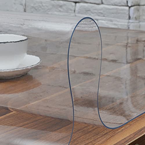 GAOzhenq Rechteckiger, 2 mm Dicker, kristallklarer Tischplattenschutz aus Kunststoff, transparente PVC-Tischdecke für Küche, Esszimmer, Holzmöbel, Schutzhülle (80 × 120/80 × 180/90 × 160/90 × 200 cm) GAOzhenq Rechteckiger, 2 mm Dicker, kristallklarer Tischplattenschutz aus Kunststoff, transparente PVC-Tischdecke für Küche, Esszimmer, Holzmöbel, Schutzhülle (80 × 120/80 × 180/90 × 160/90 × 200 cm) von GAOzhenq