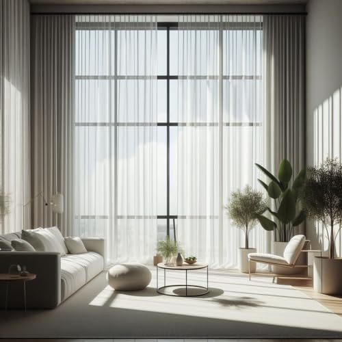 GARDINESTAN JUNG CFO GmbH Gardinen Vorhang Voile weiß halbtransparent mit Kräuselband Bleiband Fenster Wohnzimmer,Schlafzimmer,Kinderzimmer,Hotelzimmer luftig in Verschiedene Größen GARDINESTAN JUNG CFO GmbH Gardinen Vorhang Voile weiß halbtransparent mit Kräuselband Bleiband Fenster Wohnzimmer,Schlafzimmer,Kinderzimmer,Hotelzimmer luftig in Verschiedene Größen von GARDINESTAN JUNG CFO GmbH