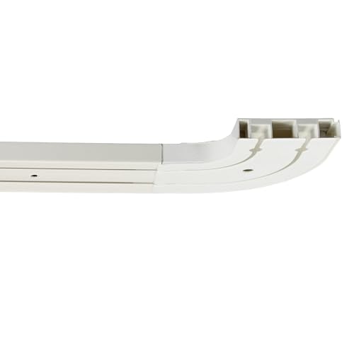 GARESA Gardinenschiene 2-läufig 290 cm weiß – Moderne Vorhangschiene aus Kunststoff zur Deckenmontage, geeignet für leichte und mittelschwere Vorhänge GARESA Gardinenschiene 2-läufig 290 cm weiß – Moderne Vorhangschiene aus Kunststoff zur Deckenmontage, geeignet für leichte und mittelschwere Vorhänge von GARESA schönes fürs Fenster