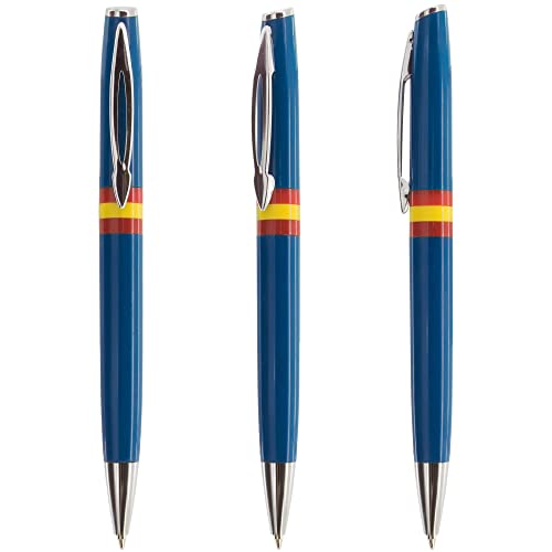 GARGOLA.ES OPERADORES DIGITALES Kugelschreiber Flagge Spanien (10 Stück, 5 Blau und 5 Weiß), blaue Schrift und Drehsystem. von GARGOLA.ES OPERADORES DIGITALES