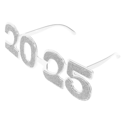 GARIOUANS 1 Paar Silvester Brille Lustige Partybrillen mit Glitzer für Neujahrsfeiern Fotorequisiten und Festliche Anlässe Robustes Pc Material Stilvolles Design für Unvergessliche GARIOUANS 1 Paar Silvester Brille Lustige Partybrillen mit Glitzer für Neujahrsfeiern Fotorequisiten und Festliche Anlässe Robustes Pc Material Stilvolles Design für Unvergessliche von GARIOUANS