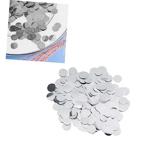 GARIOUANS 1 Packung Rundes Aluminiumfolie Konfetti für Ballonfüllung und Tischdekoration Silber Glitzer Party Deko für Festlichkeiten und Anlässe GARIOUANS 1 Packung Rundes Aluminiumfolie Konfetti für Ballonfüllung und Tischdekoration Silber Glitzer Party Deko für Festlichkeiten und Anlässe von GARIOUANS