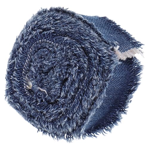 GARIOUANS 1 Rolle Dekoratives Baumwoll für DIY Breites Schnittbares Band für Geschenkverpackung Bastelprojekte und Partydekoration Tiefem Denim Farben von GARIOUANS