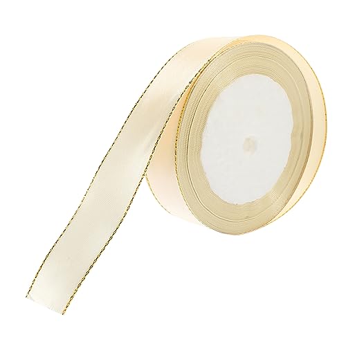GARIOUANS 1 Rolle Dekoratives Geschenkband mit Goldfarbener für Kreative DIY Verpackungen Geeignet für Hochzeiten Geburtstage und Festlichkeiten für Blumensträuße und Heimdekorationen GARIOUANS 1 Rolle Dekoratives Geschenkband mit Goldfarbener für Kreative DIY Verpackungen Geeignet für Hochzeiten Geburtstage und Festlichkeiten für Blumensträuße und Heimdekorationen von GARIOUANS