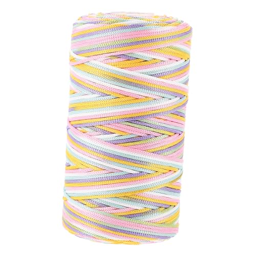GARIOUANS 1 Rolle Eisblaues Häkeln Garn Regenbogenfarben Diy Handgefertigtes Strickmaterial Vielseitig für Häkeln Basteln und Dekoration Hautfreundlich von GARIOUANS