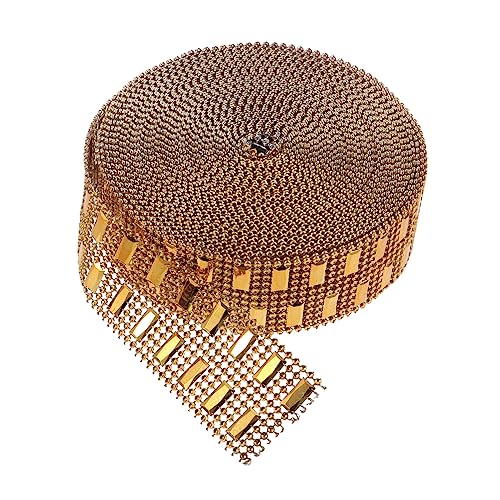 GARIOUANS 1 Rolle Funkelndes Strassband Reihige Rhinestone Rolle für Kreative Bastelprojekte für Hochzeiten Geburtstagsfeiern und Festliche Dekorationen Yards Gold GARIOUANS 1 Rolle Funkelndes Strassband Reihige Rhinestone Rolle für Kreative Bastelprojekte für Hochzeiten Geburtstagsfeiern und Festliche Dekorationen Yards Gold von GARIOUANS