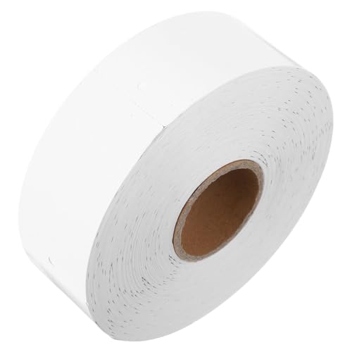 GARIOUANS 1 Rolle Kleidung Anhänger Rolle Weiß Blanko Hangtags für DIY Bastelarbeiten Etiketten für Mode Einzelhändler Hochwertiges mit Lochdesign von GARIOUANS