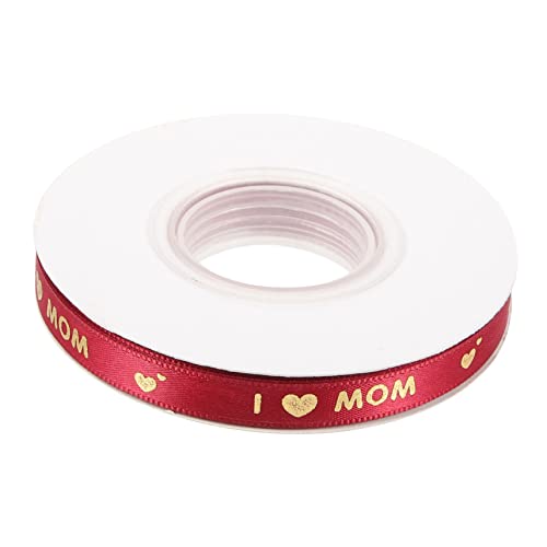 GARIOUANS 1 Rolle Muttertags Dekorationsband Weinrot mit Goldprägung Hochwertiges Satinband für Geschenkverpackungen Blumenarrangements und Diy Projekte Vielseitig Einsetzbar für Festliche GARIOUANS 1 Rolle Muttertags Dekorationsband Weinrot mit Goldprägung Hochwertiges Satinband für Geschenkverpackungen Blumenarrangements und Diy Projekte Vielseitig Einsetzbar für Festliche von GARIOUANS