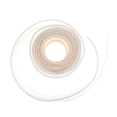 GARIOUANS 1 Rolle Perlen Ribbon für Blumenverpackung Yards Diy Bastelmaterial Elegantes Geschenkband für Hochzeiten und Feiern Zartem Eiergeel von GARIOUANS