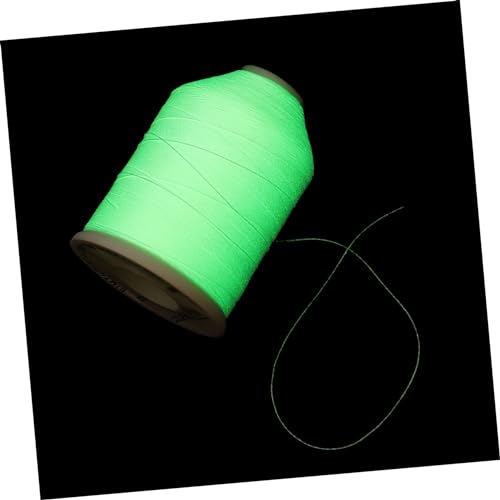GARIOUANS 1 Rolle Polyester Nachtleuchtendes Stickgarn Weiße Embroidery Floss für DIY Handarbeiten für Bastelprojekte Quasten und Kreuzstich von GARIOUANS